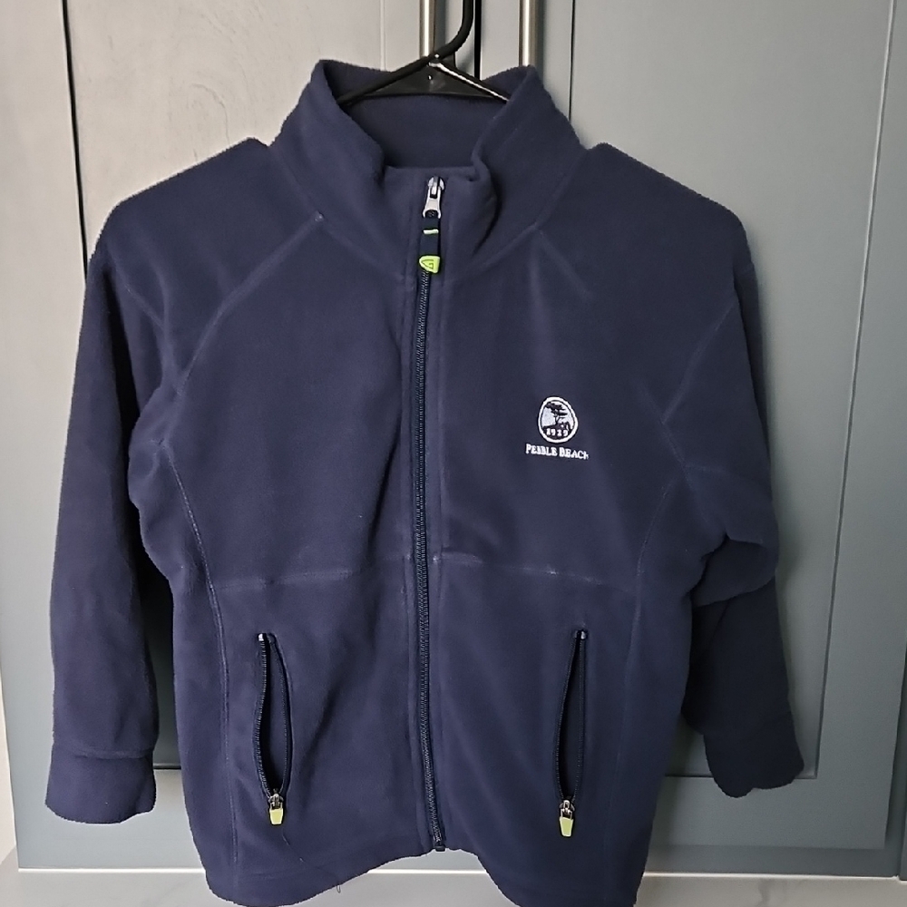 Pebble Beach Kids Navy Fleece Jacket